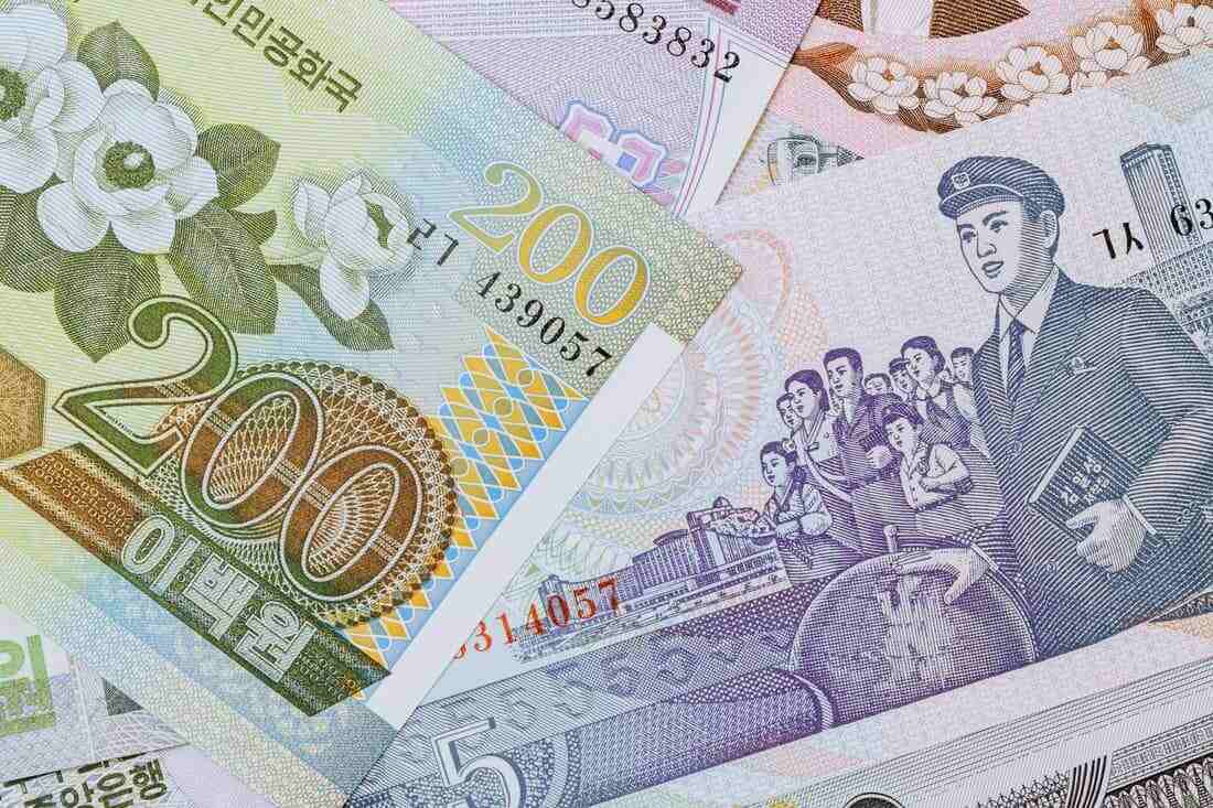 Banknote of North Korean currency