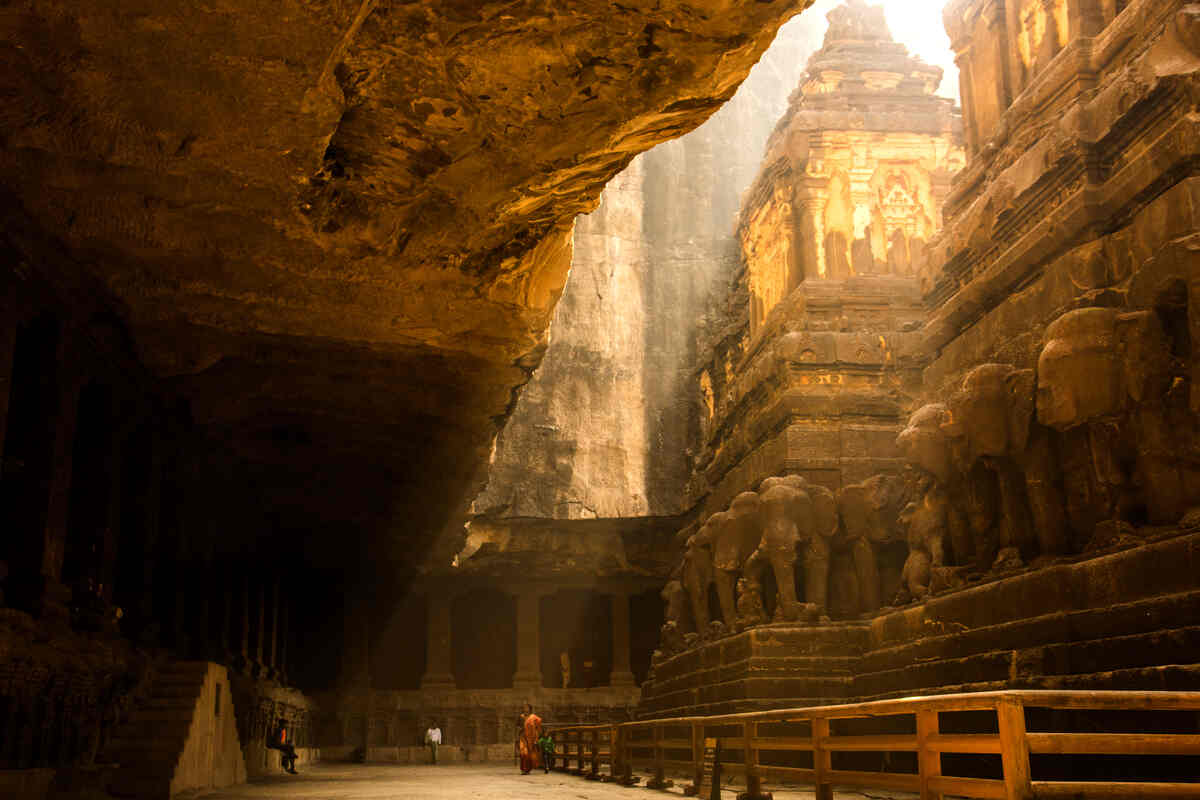 tourist ellora caves unesco india